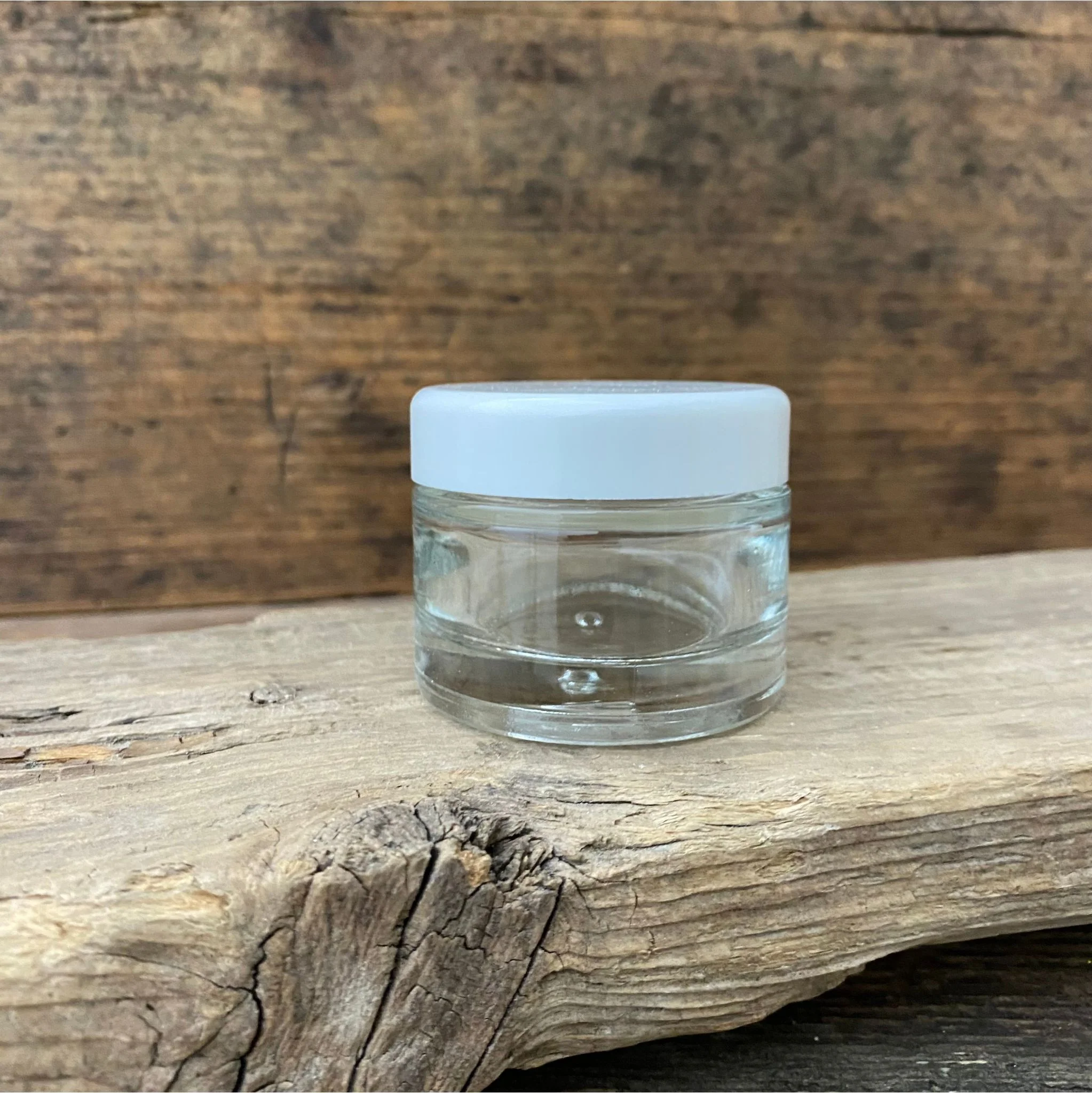 Glastiegel 30 ml, Deckel weiß